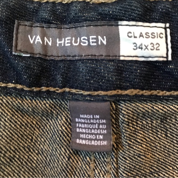 Van Heusen Classic Fit Blue Jeans Size 34 x 32 - Picture 11 of 15